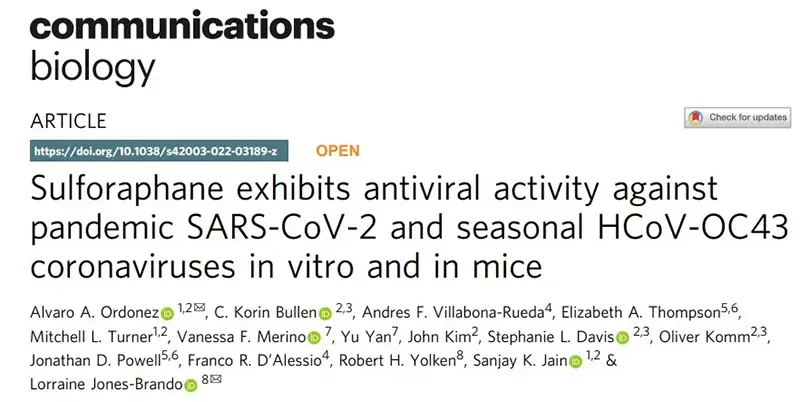 Sulforaphane: A Natural Ally Against Viruses and Infections